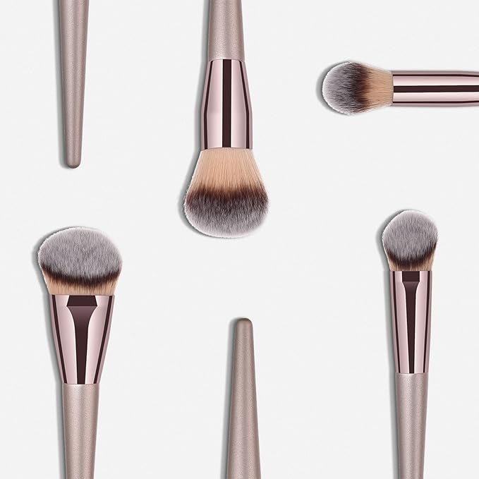 4pcs Professional Makeup Brush Set, Premium Synthetic Liquid Foundation Brush Blending Powder Tapered Kabuki Makeup Brushes Cosmetics Applicator-FemmiqueWomen