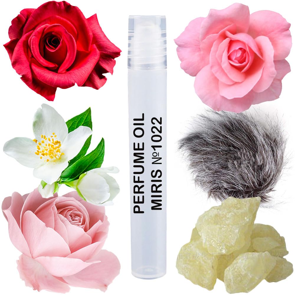 MIRIS Perfume Oil No. 1022, Inspired by Roses Musk, Long-Lasting Women Roll-On, Rollerball 0.34 Fl Oz / 10 ml-FemmiqueWomen