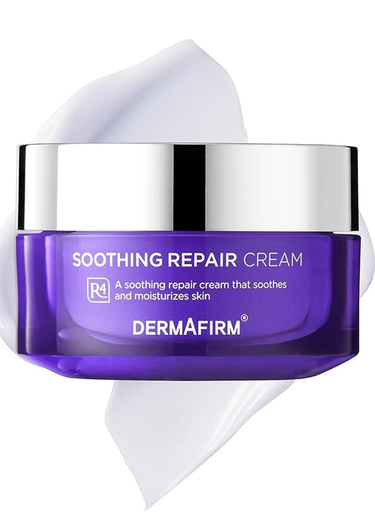 Dermafirm Soothing Repair Hydrating Face Cream R4 | Daily Face Moisturizer Facial Lotion with Eucalyptus, Peptide and Collagen | Gentle for All Skin Types No Animal Trials No Paraben 1.69 fl oz-FemmiqueWomen
