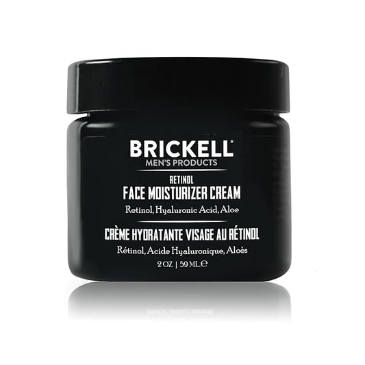 Brickell Men's Retinol Face Moisturizer Cream For Men, Natural & Organic, Anti-Wrinkle Face Night Cream with Retinol & Hyaluronic Acid To Reduce Fine Lines and Even Skin Tone, Fragrance-Free, 2 Ounce-FemmiqueWomen