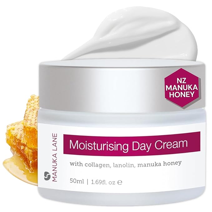 Manuka Lane Luxury Moisturizing Day Cream The Ultimate Skin Moisturizer with real New Zealand Manuka Honey, Hydrolyzed Collagen, and skin-enriching Lanolin-FemmiqueWomen