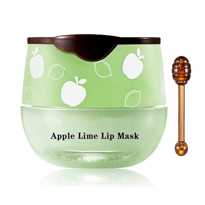 1PCS Bee Lip Balm Honey Pot, Moisturizing Lip Balm Overnight Lip Sleeping Mask Lip Scrubs Exfoliator, Hydrating Prevention Dry and Crack Lips, Lip Repair Nourishes the Lip Skin-FemmiqueWomen