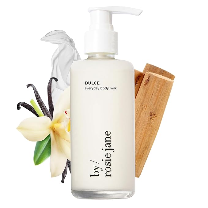 By Rosie Jane Everyday Body Milk (Dulce) - Hydrating Toner & Body Moisturizer to Help Even Skin Tone - Infused with Soothing Aloe Vera and Turmeric Root to Promote Anti-Aging (5 Ounce)-FemmiqueWomen