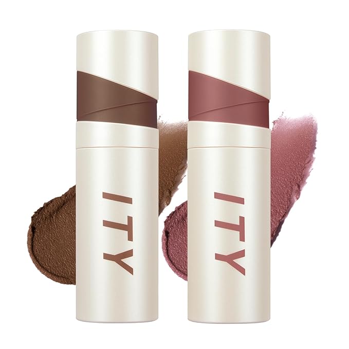 ITY Velvet Matte Finish Lip Stain-Mousse Textured Lip Clay, Red Shade, Conceals Lip Lines, Rich Pigment Lip Tint Lipsticks, 0.14 oz (4g) in Earthy, Berrylicious.-FemmiqueWomen