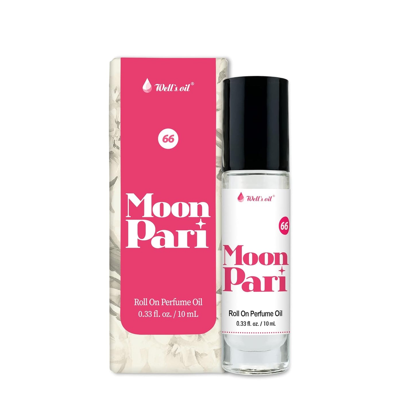 Well's Oil Roll-On Perfume Oil (Moon Pari) | Floral Notes | Long-Lasting | Paraben-Free | 0.33 Fl Oz / 10 ml-FemmiqueWomen