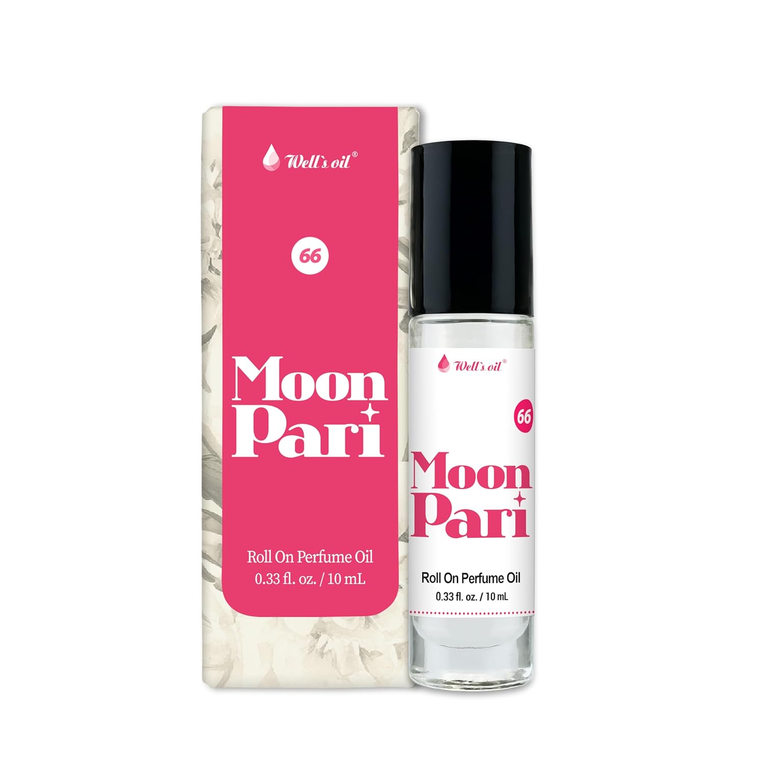 Well's Oil Roll-On Perfume Oil (Moon Pari) | Floral Notes | Long-Lasting | Paraben-Free | 0.33 Fl Oz / 10 ml-FemmiqueWomen