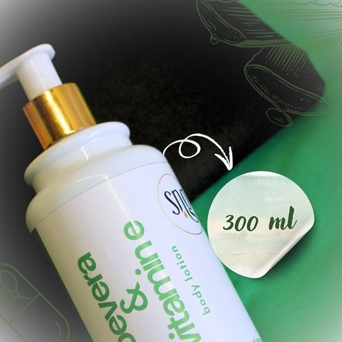 Aloe Vera Lotion for Dry Skin - Hand & Body Moisturizing Vitamin E Lotions 10.14 Fl Oz - Waterlily, Argan oil and Almond oil Extracts Skincare-FemmiqueWomen