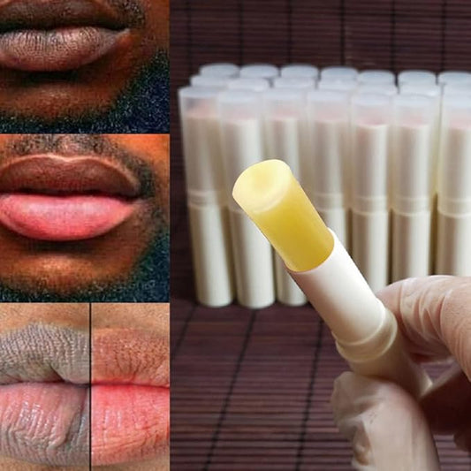 2PCS Handmade Plant lip balm Pink Lips Serum Brighten Dark Lips Bleaching Essence Lip Balm Repair Fine Lines Brighten Moisture Exfoliator Lip Care (Yellow)-FemmiqueWomen
