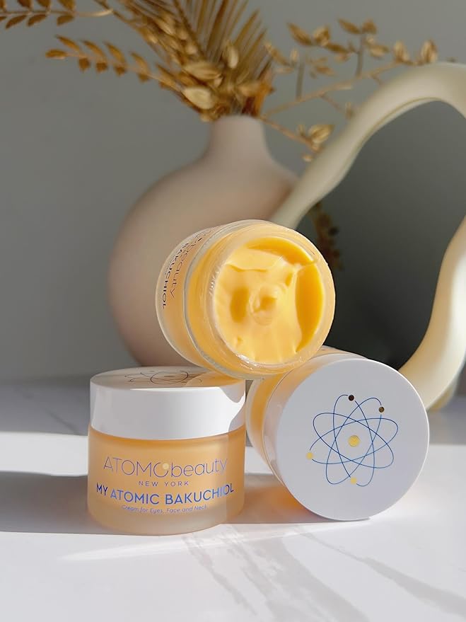 MY ATOMIC BAKUCHIOL Cream for Eyes, Face and Neck – Bakuchiol + Purified Quinoa Seed Polysaccharides | Anti-Aging, Lifting & Brightening | Retinol Alternative | Vegan & Dermatologically Tested – 45ml-FemmiqueWomen