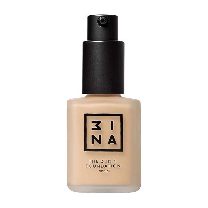 3INA The 3-In-1 Foundation 213 - Vegan Formula - Combination Of Primer, Concealer And Foundation - Medium Coverage - Natural Finish - Perfect For Covering Lines And Blemishes - Long Lasting - 1.01 Oz-FemmiqueWomen
