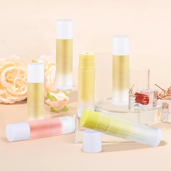 100 Pcs 5.5ml Bulk Empty Lip Balm Tubes Refillable Plastic Lip Gloss Container Travel Lipstick Tubes Chapstick Tubes Holder For DIY Homemade Lip Balm (clear)-FemmiqueWomen