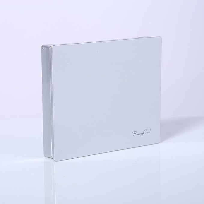 Makeup Mirror with Facial Oil Blotting Paper Sheets – Green Tea 100 Counts, Silver Compact Folding Cosmetic Travel Mirror-FemmiqueWomen