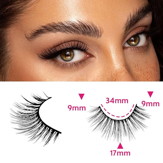 False Eyelashes 48 Pairs Faux Mink Lashes 14mm Wispy Lashes 3D Fluffy Cat Eye Lashes Pack Bulk Wholesale Strip Lashes(style 48-020)-FemmiqueWomen