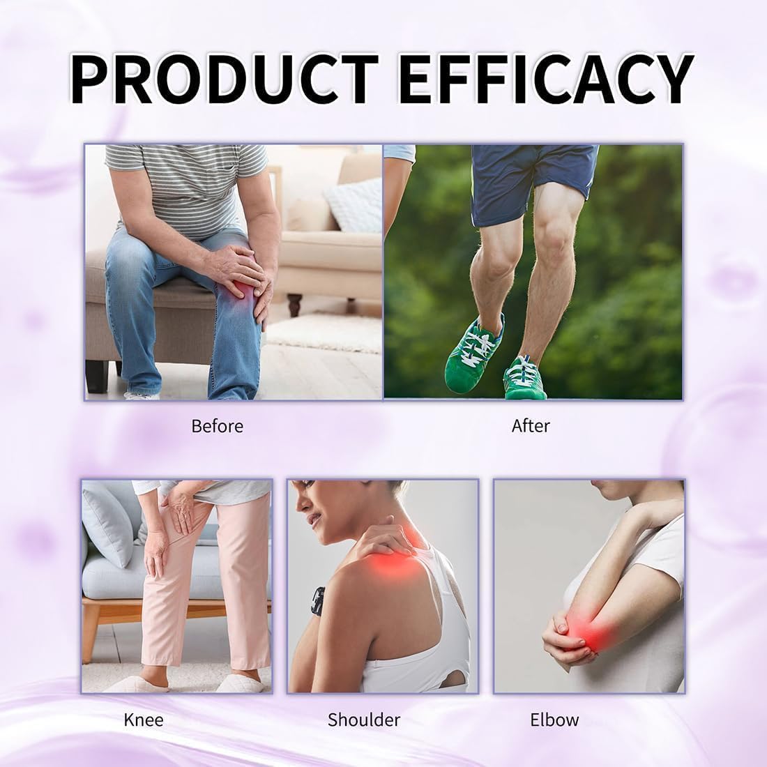 2 PCS Soothing Relief Massage Gel, Joint Gel Purple Gel Cooling Soothing Knees, Lumbar, Neck, Back, Shoulders, Hands, and Feet-FemmiqueWomen