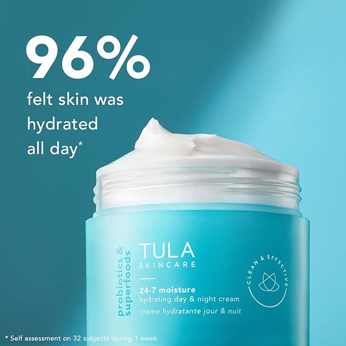 TULA Skin Care 24-7 Hydrating Day & Night Cream - Anti-Aging Moisturizer for Face, Contains Watermelon & Blueberry Extract, 1.5 oz.-FemmiqueWomen