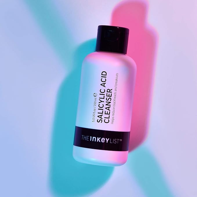 The INKEY List Salicylic Acid Cleanser, Face Wash for Blemishes, Blackheads, Oily Skin and Breakouts, Non-Drying Facial Cleanser Safe for All Skin Types, 5.0 fl oz (Pack of 2)-FemmiqueWomen