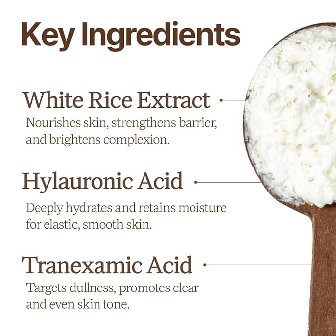 Rice Bran Powder Wash | Gentle Exfoliating Face Wash for Sensitive Skin | Vegan Enzyme Face Scrubber & Exfoliator for Sebum Control – Product of Korea | 60 g (2.1 oz)-FemmiqueWomen