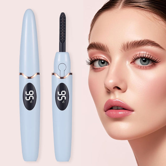 Heated Eyelash Curlers Electric Eyelash Curler with LED Display, 4 Temperature Modes Anti-Burn USB Rechargeable Natural Curling 24H Long Lasting for Women Makeup Tools Gifts-FemmiqueWomen