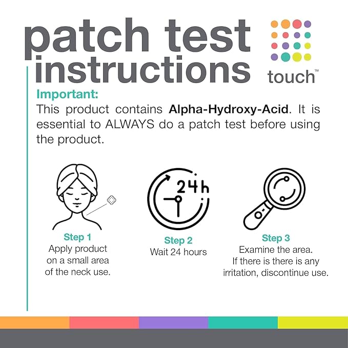 TOUCH Glycolic Acid Lotion for Keratosis Pilaris - KP Exfoliating Body Lotion Moisturizer - for AHA BHA Rough & Bumpy Skin- Gets Rid of Redness - 8 Fl Oz-FemmiqueWomen