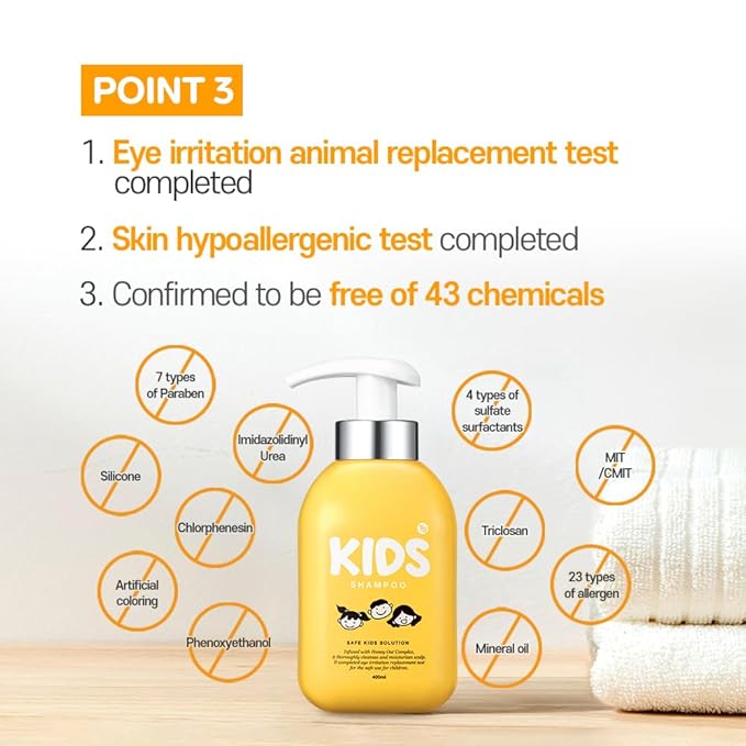 TS Kids Shampoo For Itchy, Dandruff Scalp Kids | Treatment for kids | Free Sulfate, Parabens, Silicones, Allergen (14.1 fl oz, 400ml)-FemmiqueWomen