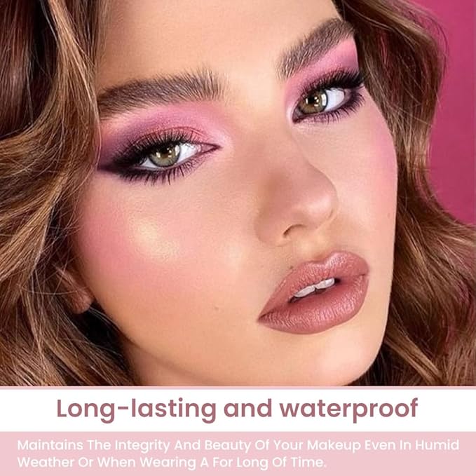 30 Colors Nude Champagne Gold Matte Shimmer Eyeshadow Palette with Brush for Eye Makeup,High Pigmented Pink Purple Brown Eye Shadow Primers Powder Palet de sombras de ojos-Big30-FemmiqueWomen