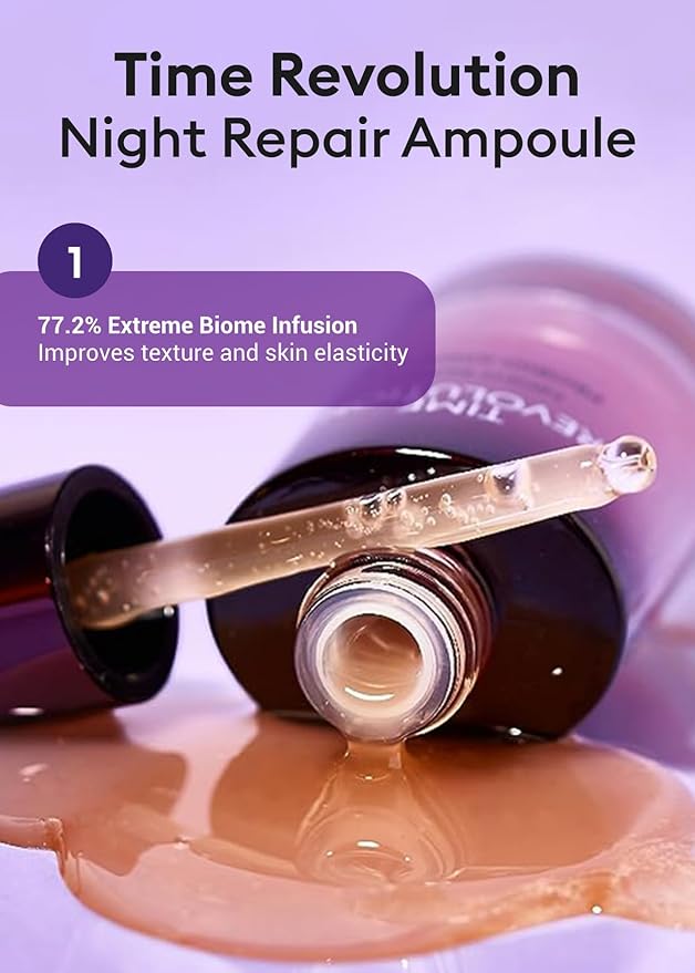 MISSHA Time Revolution Night Repair 5X Gift Set Night Repair Ampoule and Cream 5X, The First Essence 5X for Youthful, Glowing Skin-FemmiqueWomen