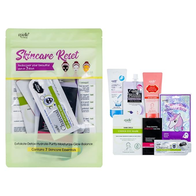 Skincare Beauty Kit | Korean Beauty | 6-Item Skincare Reset Kit | Beauty Gift, Spa Day, Gift Set | Korean Skincare-FemmiqueWomen