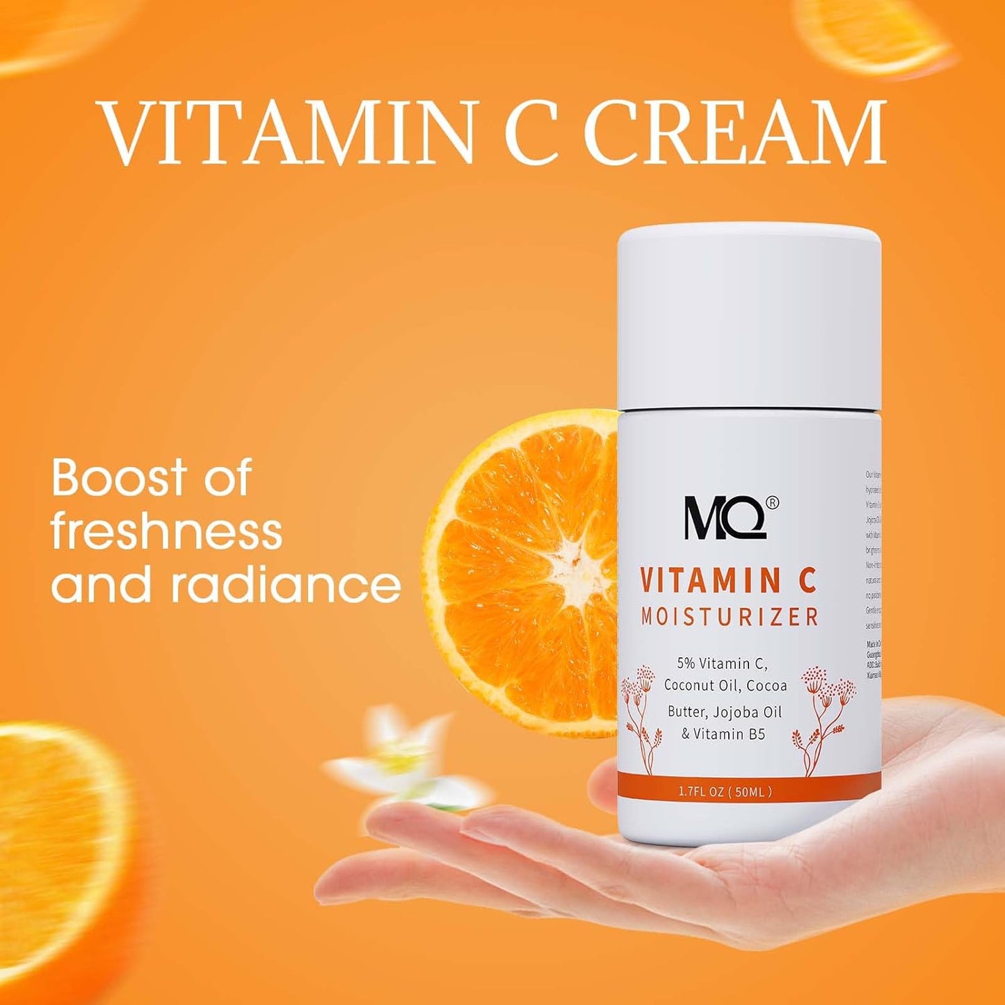 MQ Vitamin C Cream Visibly Brightening Body Lotion | Vitamin C Moisturizer Care Body Cream, Revitalizes Dull-Looking Skin, Promotes A Glowing Complexion-FemmiqueWomen