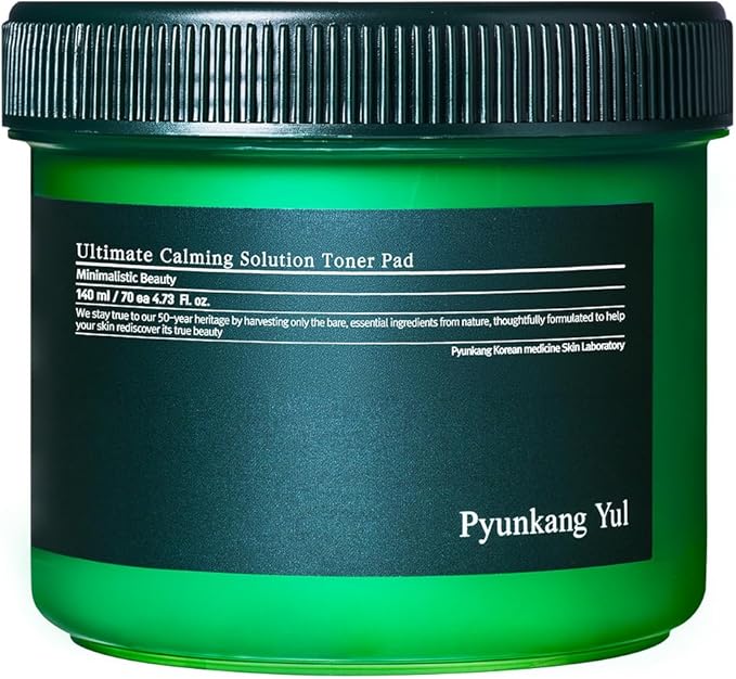 Pyunkang Yul PKY Ultimate Calming Solution Toner Pad for Sensitive Skin with Patented Ingredients, Intensely Calms & Soothes Rednes with CICA & Tea Tree, Korean Skincare (70 Pads)-FemmiqueWomen