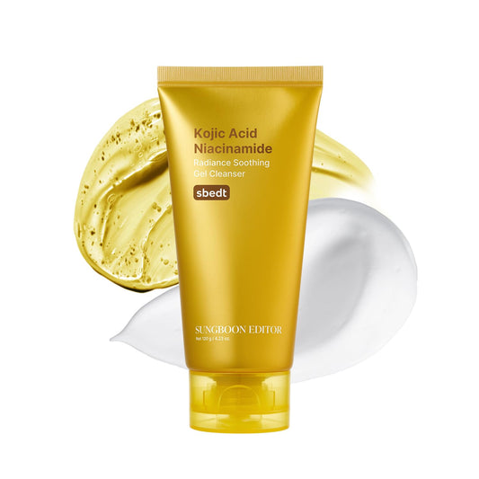 SUNGBOON EDITOR Kojic Acid Niacinamide Face Wash | Turmeric Cleanser for Dark Spots & Radiance | Korean Skin Care with Hyaluronic Acid | Gentle Makeup Remover & Blackhead Cleanser-FemmiqueWomen