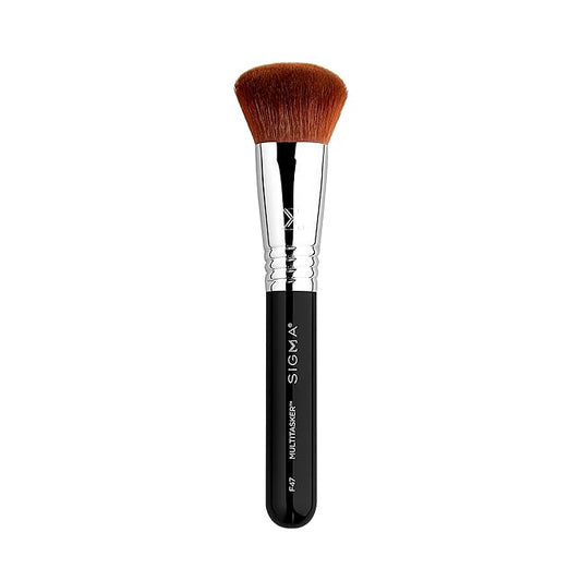 Sigma Beauty F47 Multitasker Makeup Brush – Multi-Use Face Makeup Brush for Blending, Contouring, & Buffing, Use with Foundation, Blush, Bronzer, Contour, or Highlighter (1 Brush)-FemmiqueWomen