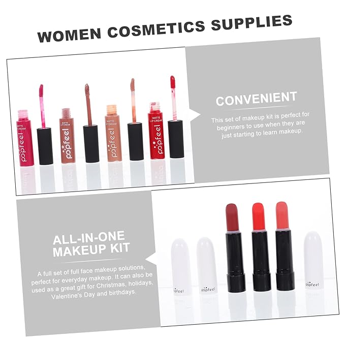 1 Set women's makeup set Eyebrow Pencil All-in-one Makeup Kit Makeup Multi- Makeup Kit Professional Foundation Cosmetics Supplies One-piece student mascara-FemmiqueWomen