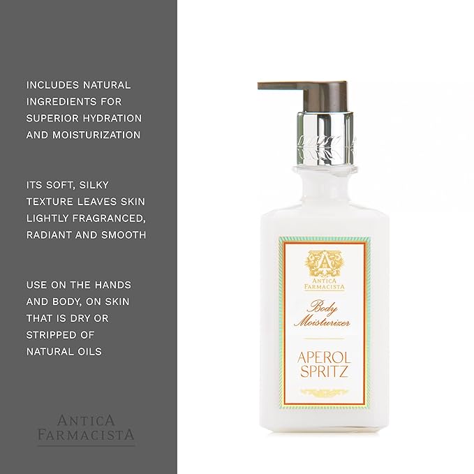 Antica Farmacista Body Moisturizer - Moisturizing Scented Lotion - Premium Body Moisturizer - Luxury Gift for Women & Men - Hand & Skin Hydration - Aperol Spritz, 10 Fl Oz-FemmiqueWomen
