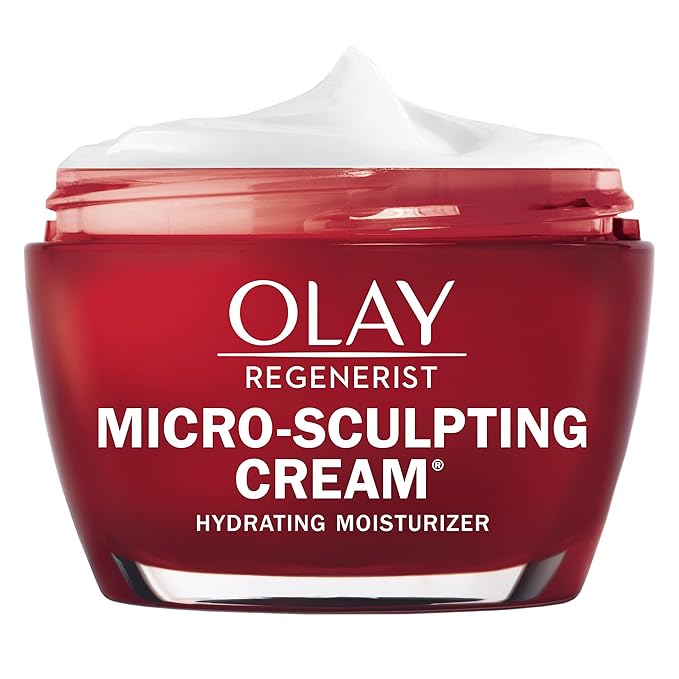 Olay Face Moisturizer, Regenerist Micro-Sculpting Facial Cream for Women - Instant Hydration, Anti-Aging, Anti-Wrinkle, Firming Skin Care - Hyaluronic Acid, Niacinamide, Amino Peptides, 1.7 Oz-FemmiqueWomen