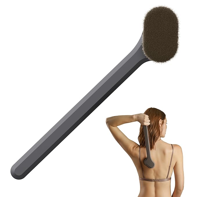SONN Self Tanner Brushes - Body and Face Kabuki Brush Applicator for Fake Tan, Lotion, Makeup, and Sunscreen, Back Applicator for Sunless Tanner and cream (Body Brush)-FemmiqueWomen