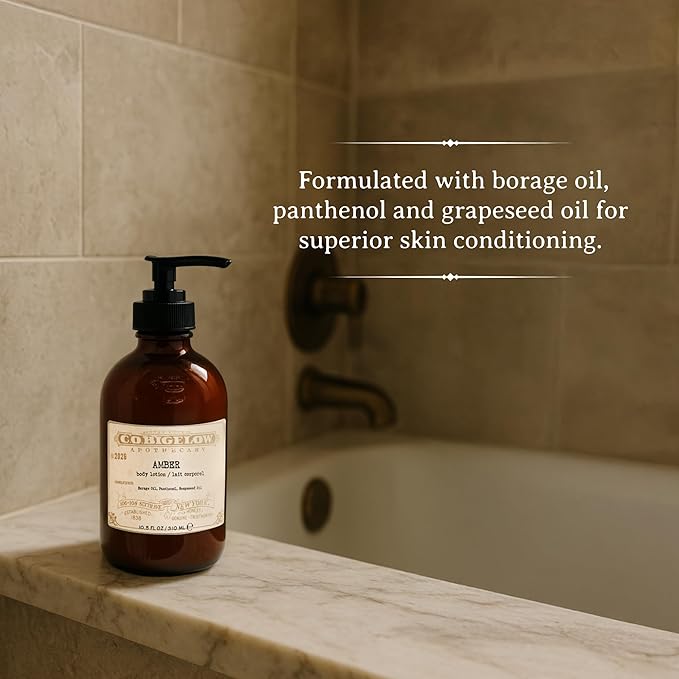 C.O. Bigelow Iconic Collection Amber Body Lotion, Scented Body Cream with Grapeseed Oil and Shea Butter, 10.5 fl oz-FemmiqueWomen