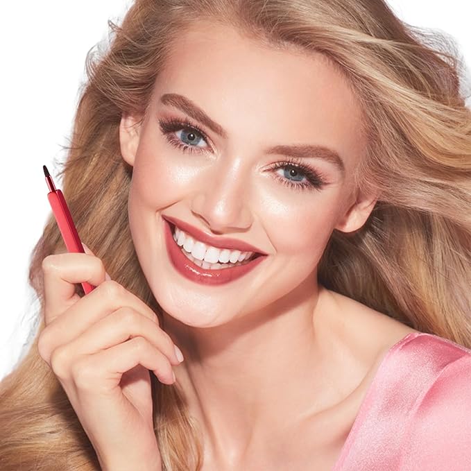 Lip Applicator Brush - 3 Pack Exquisite Professional Dustproof Retractable Lip Brush - Makeup Lipstick Lip Gloss Applicators (Black, Silver and Jewelry Red)-FemmiqueWomen