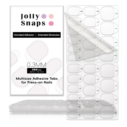 300PCS Nail Adhesive Tabs Extra Strong | 10 Sheets Nail Sticky Tabs for Press Ons | Ultra Thin, Waterproof & Easy to Use Press On Sticky Tabs for Nails-FemmiqueWomen