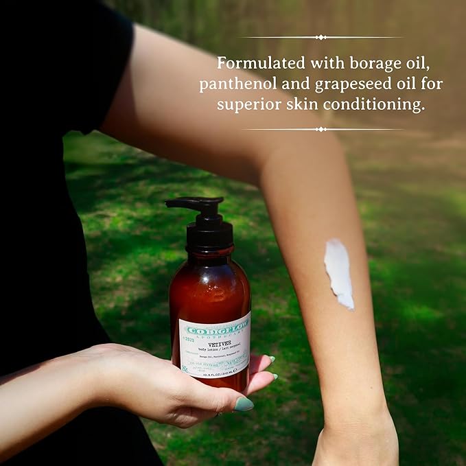 C.O. Bigelow Iconic Collection Vetiver Body Lotion, Scented Body Cream with Grapeseed Oil and Shea Butter, 10.5 fl oz-FemmiqueWomen