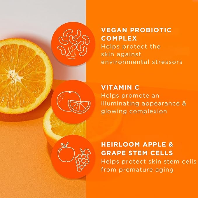 Andalou Naturals Probiotic + C Renewal Cream, Probiotic Plus C, Complexion Enhancing Face Moisturizer, Helps Promote Firmer Skin & More Even Skin Tone, Lightweight Hydrating Facial Moisturizer, 1.7 Oz-FemmiqueWomen