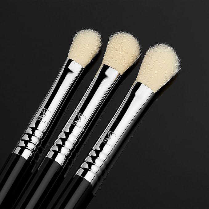 Sigma Beauty Deluxe Blending Brush Set – Professional Grade Eyeshadow Brush Set with 9 Full Size Blending Brushes Featuring Extra Soft Fibers for Precise, Controlled, & All-Over Eyeshadow Blending-FemmiqueWomen