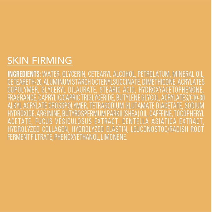 Jergens Skin Firming Body Lotion for Dry to Extra Dry Skin, Skin Tightening Cream with Collagen and Elastin, Dermatologist Tested, Hydralucence Blend Formula, 16.8 Oz, Pack of 3-FemmiqueWomen