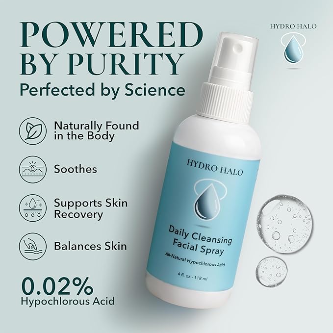 Hypochlorous Acid Spray for Face 4oz – Pure Hypochlorous Acid Spray Cleaner, Daily Cleansing Facial, pH Balanced, Plant Based, No Alcohol, USA Made-FemmiqueWomen