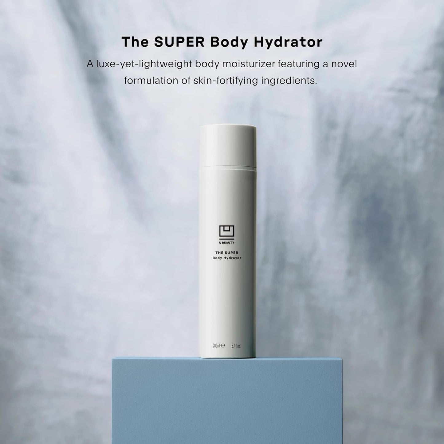 U Beauty The SUPER Body Hydrator - Mega-Dose Hyaluronic Acid Body Moisturizing Cream with Niacinamide and Squalane for Smooth, Bright, and Renewed-Looking Skin For Up To 48 Hours - 6.7 fl oz-FemmiqueWomen
