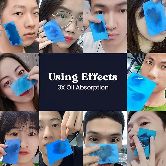 ROSELYNBOUTIQUE Oil Blotting Sheets for Face - 100 Organic Premium Flexible Silky Blotting Sheets Instant Oil-Absorbing Remove Excess Oil & Shine Oil Control Films-FemmiqueWomen