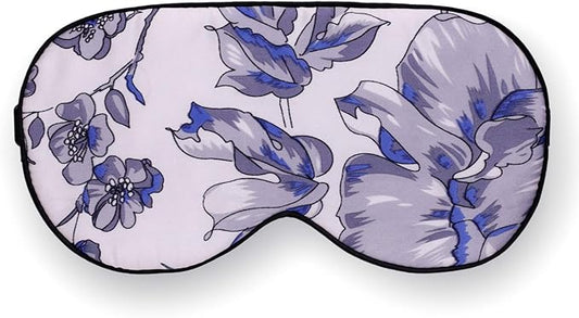 100% Pure Silk Eye Mask Sleep Eye Mask Eye Cover Eyeshade Sleeping Eye Mask Printed Colors (#11)-FemmiqueWomen
