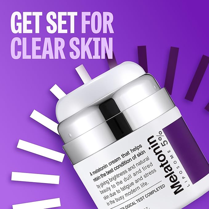 Time Return Melatonin Cream | Face Hydrating Cream & Face Moisturizer for Dry Skin | Relaxing Face Cream for Women & Men | Melatonin Face Cream for Resilient Skin, 1.76 oz-FemmiqueWomen