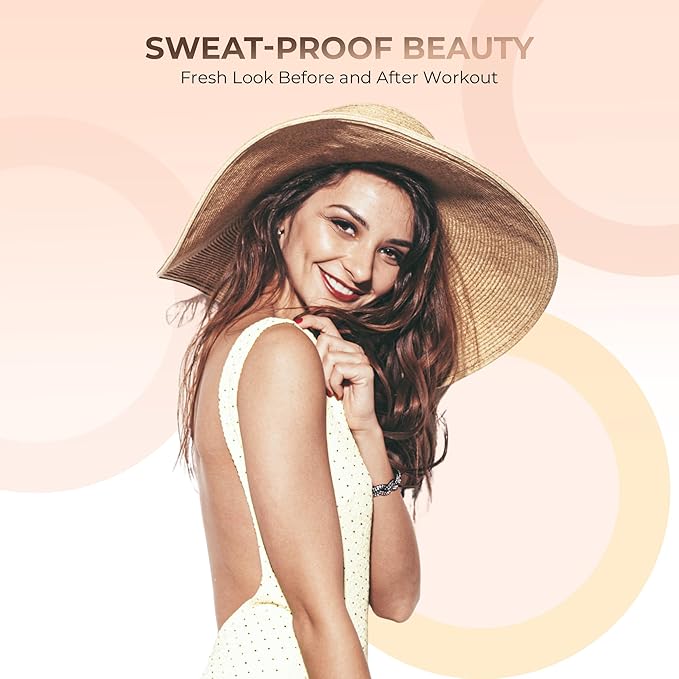 (8 Ounce) (Light Tan) Foundation Powder Refill By Sweet Face Minerals, Lightweight Mineral Loose Makeup Powder with SPF 20, Full Coverage Flawless Finish, Talc-free, Cruelty-Free, Refillable Pouch-FemmiqueWomen