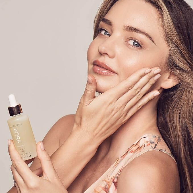 KORA Organics Noni Glow Hydrating Face Oil with Rosehip, Gua Sha Oil, Certified Organic, Cruelty Free, 0.34 fl oz - Face Care Beauty Products for Women-FemmiqueWomen