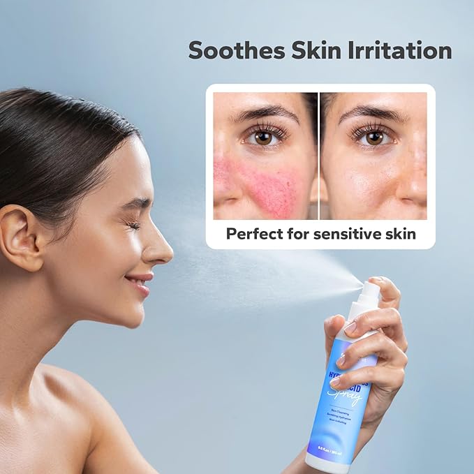 Hypochlorous Acid Spray (8.45 Fl Oz), Facial Spray for Skin Cleansing & Soothing, Hypoallergenic HOCL Sprays for Face & Eyes, All-Purpose Cleaner for Sensitive Skin Care-FemmiqueWomen